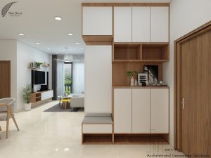 Thiết kế nội thất căn hộ 1 phòng ngủ Phú Đông Premier