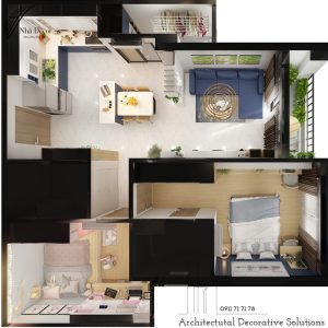 Thiết Kế Nội Thất Căn Hộ Chung Cư Compass One Bình Dương