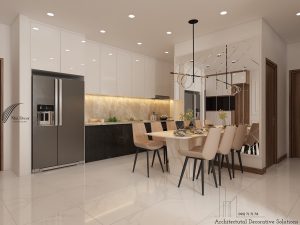 Thiết Kế Nội Thất Căn Hộ Empire City Thủ Thiêm 2 Phòng Ngủ