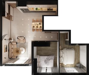 Thiết Kế Nội Thất Căn Hộ Empire City Thủ Thiêm 2 Phòng Ngủ