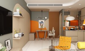 Thiết Kế Nội Thất Căn Hộ Flora Novia 2 Phòng Ngủ