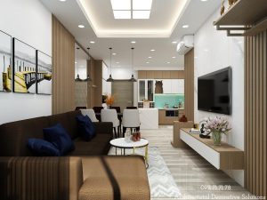 Thiết Kế Nội Thất Căn Hộ Jamila Khang Điền 3 Phòng Ngủ