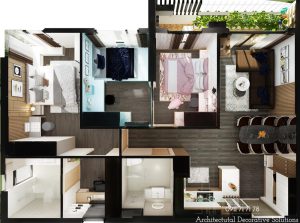 Thiết Kế Nội Thất Căn Hộ Jamila Khang Điền 3 Phòng Ngủ