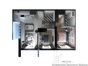 Thiết Kế Nội Thất Căn Hộ Masteri An Phú 2 Phòng Ngủ