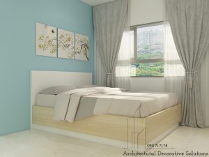 Thiết Kế Nội Thất Căn Hộ Màu Xanh Đẹp Không Thể Rời Mắt