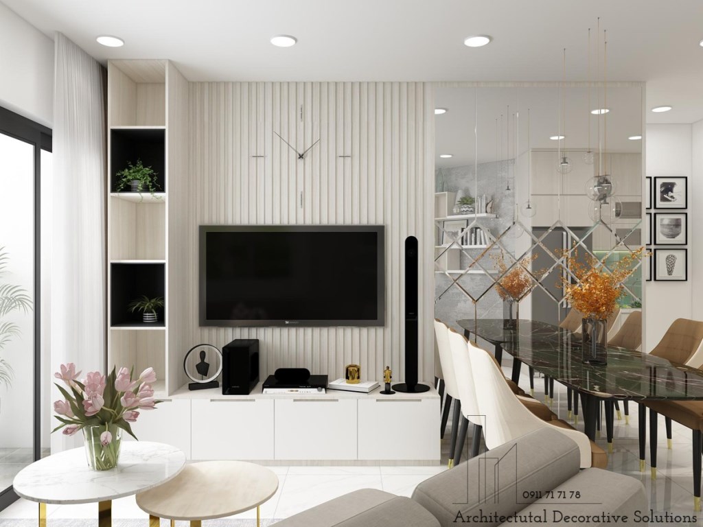 Thiết kế nội thất căn hộ Safira Khang Điền 2PN