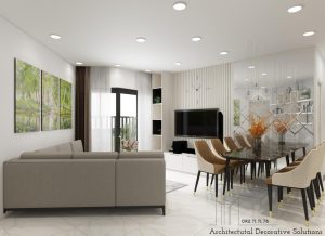 Thiết kế nội thất căn hộ Safira Khang Điền 2PN