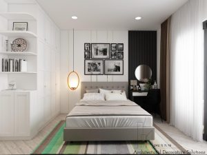 Thiết kế nội thất căn hộ Safira Khang Điền 2PN