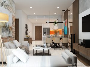 Thiết Kế Nội Thất Căn Hộ Sunwah Pearl 2 Phòng Ngủ