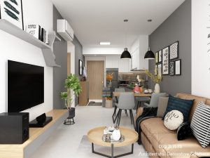 Thiết Kế Nội Thất Chung Cư 2 Phòng Ngủ Đẹp Tiện Nghi Hiện Đại