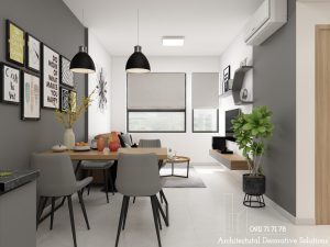 Thiết Kế Nội Thất Chung Cư 2 Phòng Ngủ Đẹp Tiện Nghi Hiện Đại