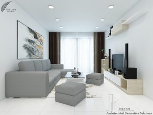 Thiết kế nội thất nhà phố Biên Hòa 2 phòng ngủ