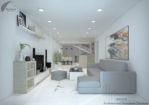 Thiết kế nội thất nhà phố Biên Hòa 2 phòng ngủ