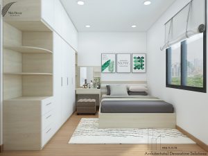Thiết kế nội thất nhà phố Biên Hòa 2 phòng ngủ