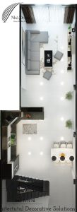 Thiết kế nội thất nhà phố Biên Hòa 2 phòng ngủ