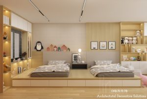Thiết Kế Nội Thất Nhà Phố Quận 10 Cao Cấp 2 Phòng Ngủ