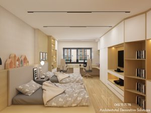 Thiết Kế Nội Thất Nhà Phố Quận 10 Cao Cấp 2 Phòng Ngủ