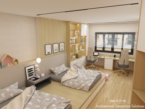 Thiết Kế Nội Thất Nhà Phố Quận 10 Cao Cấp 2 Phòng Ngủ