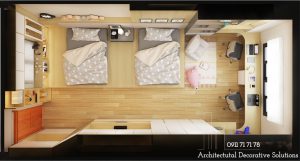 Thiết Kế Nội Thất Nhà Phố Quận 10 Cao Cấp 2 Phòng Ngủ