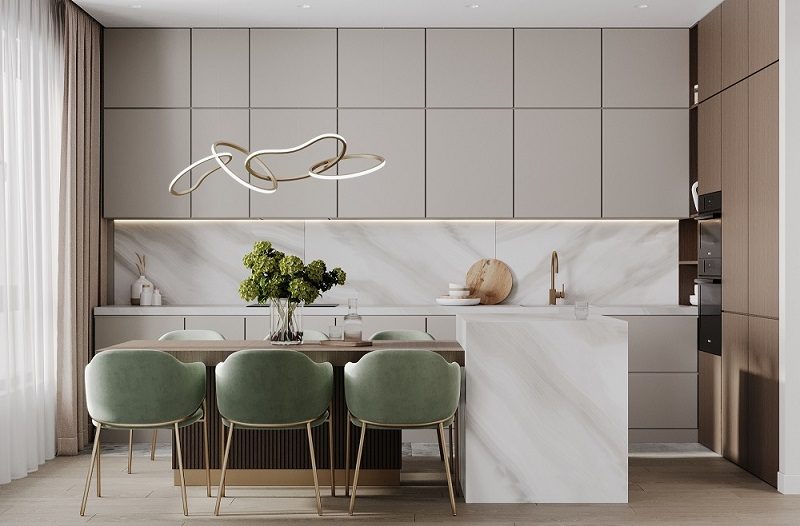 Thiết Kế Tủ Bếp Đẹp 1138T