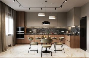 Thiết Kế Tủ Bếp Gỗ Đẹp 1107T