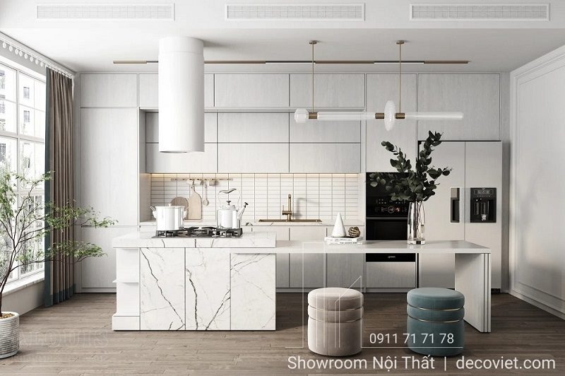 Tủ Bếp Gỗ An Cường 1104T