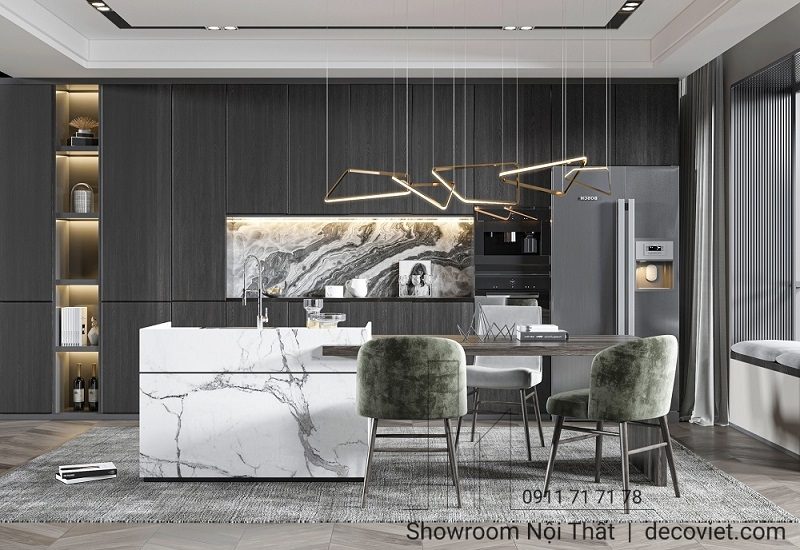 Tủ Bếp Gỗ An Cường 1130T