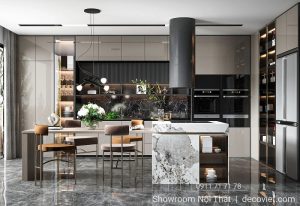 Tủ Bếp Gỗ Cao Cấp 1129T