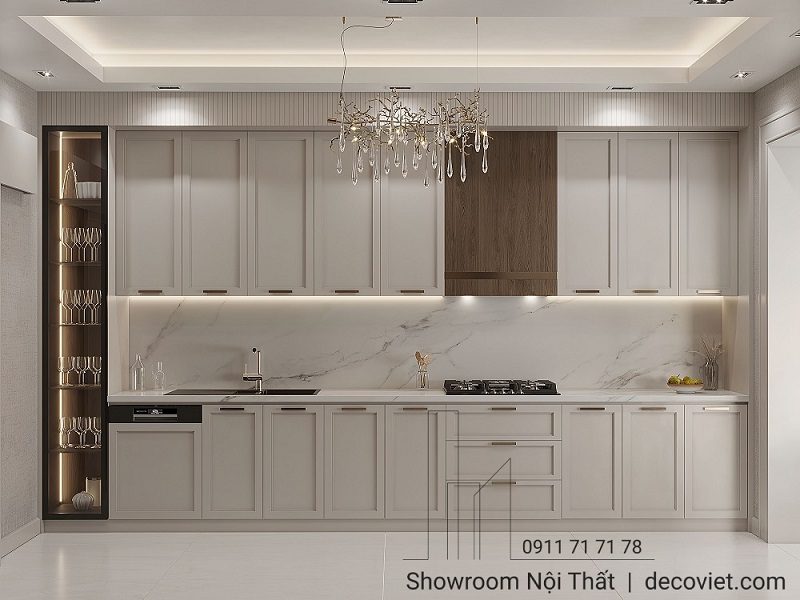 Tủ Bếp Gỗ Chữ I 1176T