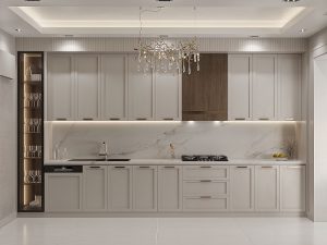 Tủ Bếp Gỗ Chữ I 1176T