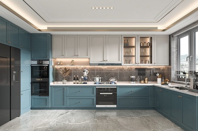 Tủ Bếp Gỗ Công Nghiệp 1116T