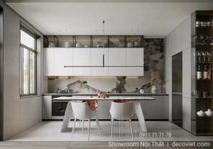 Tủ Bếp Gỗ Công Nghiệp 1117T