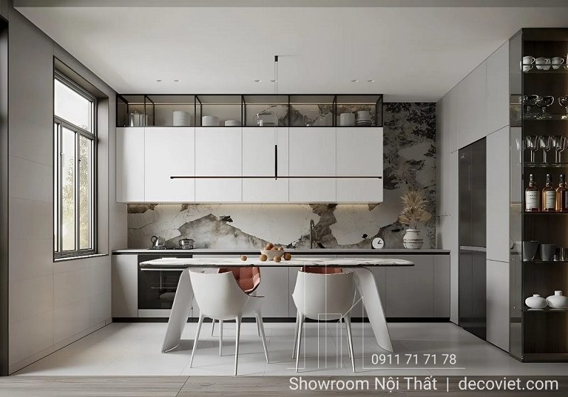 Tủ Bếp Gỗ Công Nghiệp 1117T