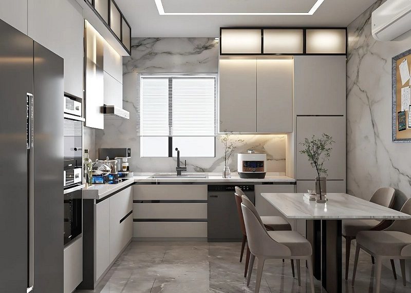 Tủ Bếp Gỗ Công Nghiệp 1148T
