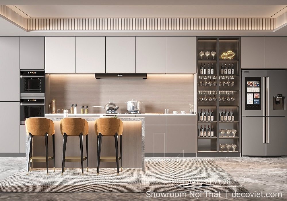 Tủ Bếp Gỗ Đẹp 1101T