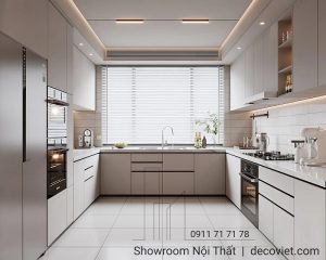 Tủ Bếp Gỗ Giá Rẻ 1171T