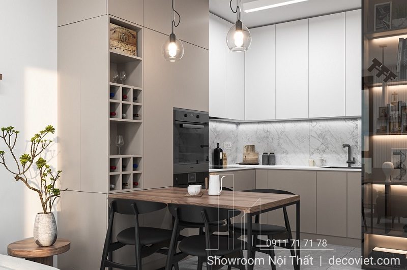 Tủ Bếp Gỗ Giá Rẻ 1177T