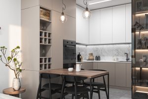 Tủ Bếp Gỗ Giá Rẻ 1177T