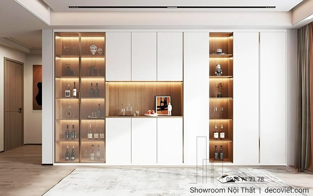 Tủ Đựng Rượu Gỗ 2020T