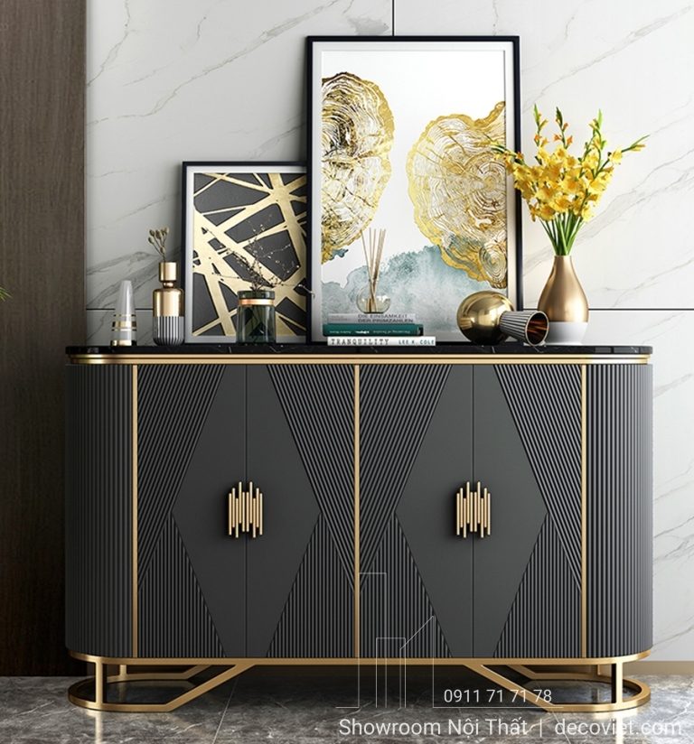 Tủ Giày Gỗ Mạ Vàng 307T