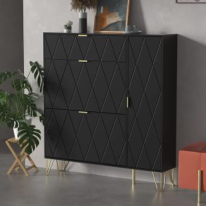 Tủ Giày Màu Đen Nhỏ Gọn 303T