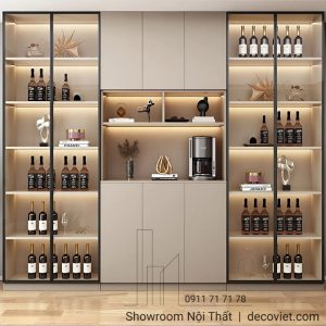 Tủ Rượu Gỗ Đẹp 2042T