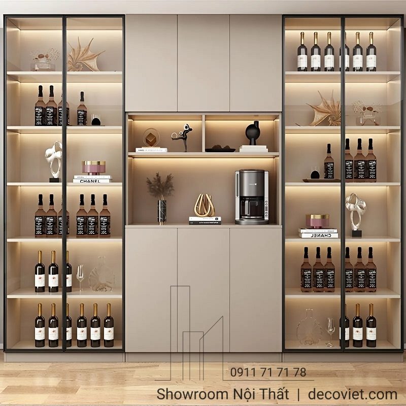 Tủ Rượu Gỗ Đẹp 2042T