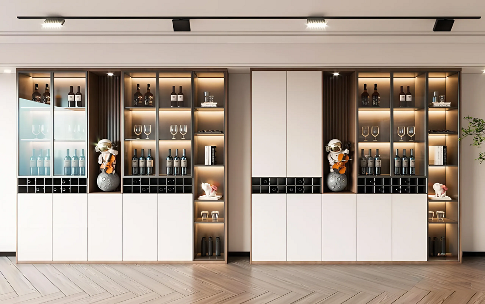 Tủ Rượu Gỗ Hiện Đại 2019T