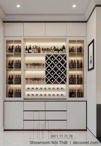 Tủ Rượu Phòng Khách Đẹp 2008T
