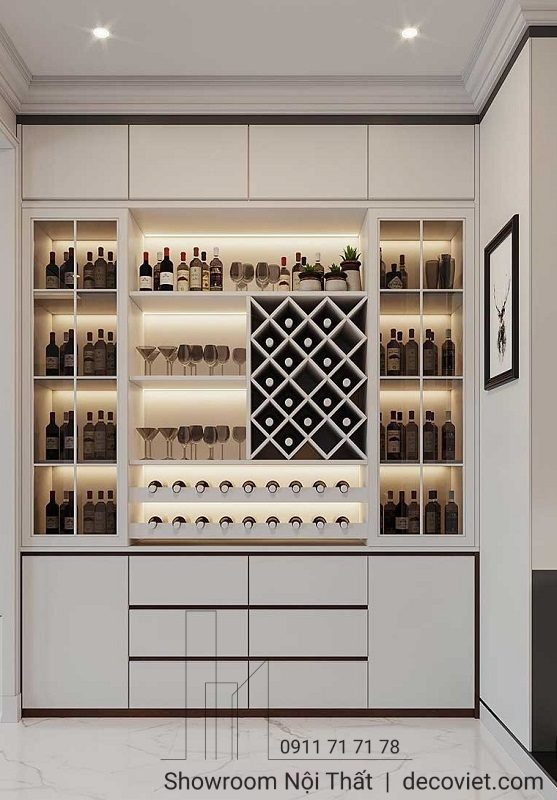 Tủ Rượu Phòng Khách Đẹp 2008T
